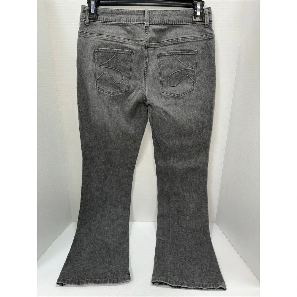 Simply Vera Wang Pants Women's Size 8 Gray Bootcut Jeans - Picture 2 of 5